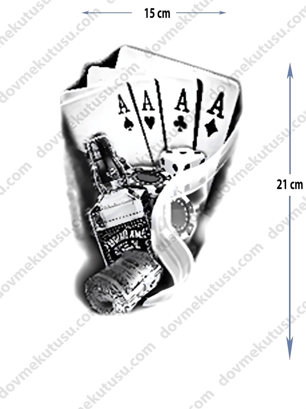 Geçici Dövme | İskambil Kartları ve As Tasarımı – Şansın ve Gücün Simgesi