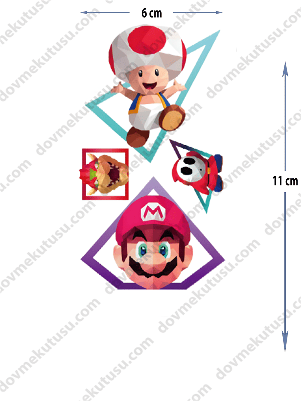 Geçici Dövme | Mario Çizgi Film Karakteri: Eğlenceli ve Renkli Bir Seçim