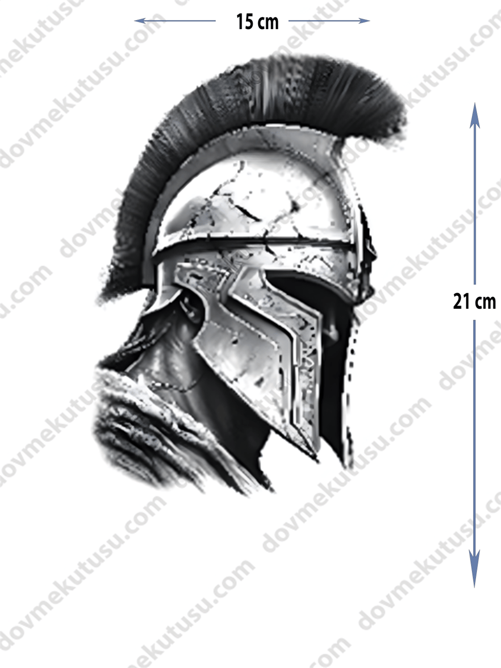 Geçici Dövme | Savaşçı Tasarımı – Cesaretin ve Gücün Simgesi