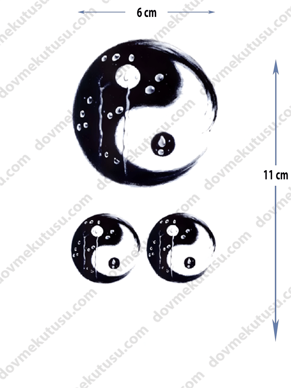 Geçici Dövme | Yin-Yang – Dengenin Sembolü
