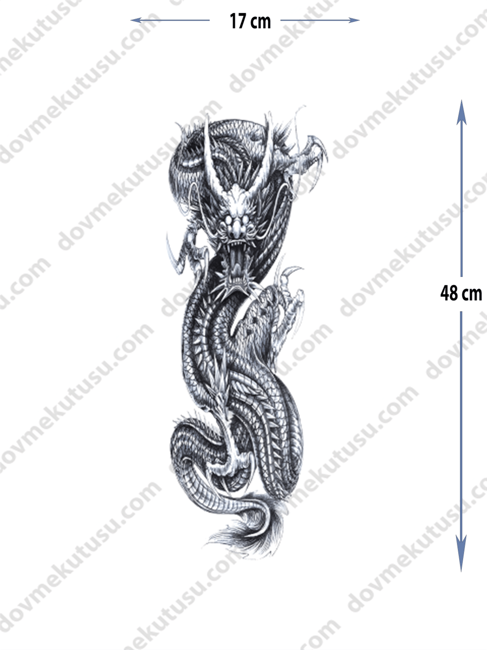 Geçici Kol Kaplama Dövme – Ejderha Kolları Motifi ile Güç, Hız ve Efsanevi Hava!