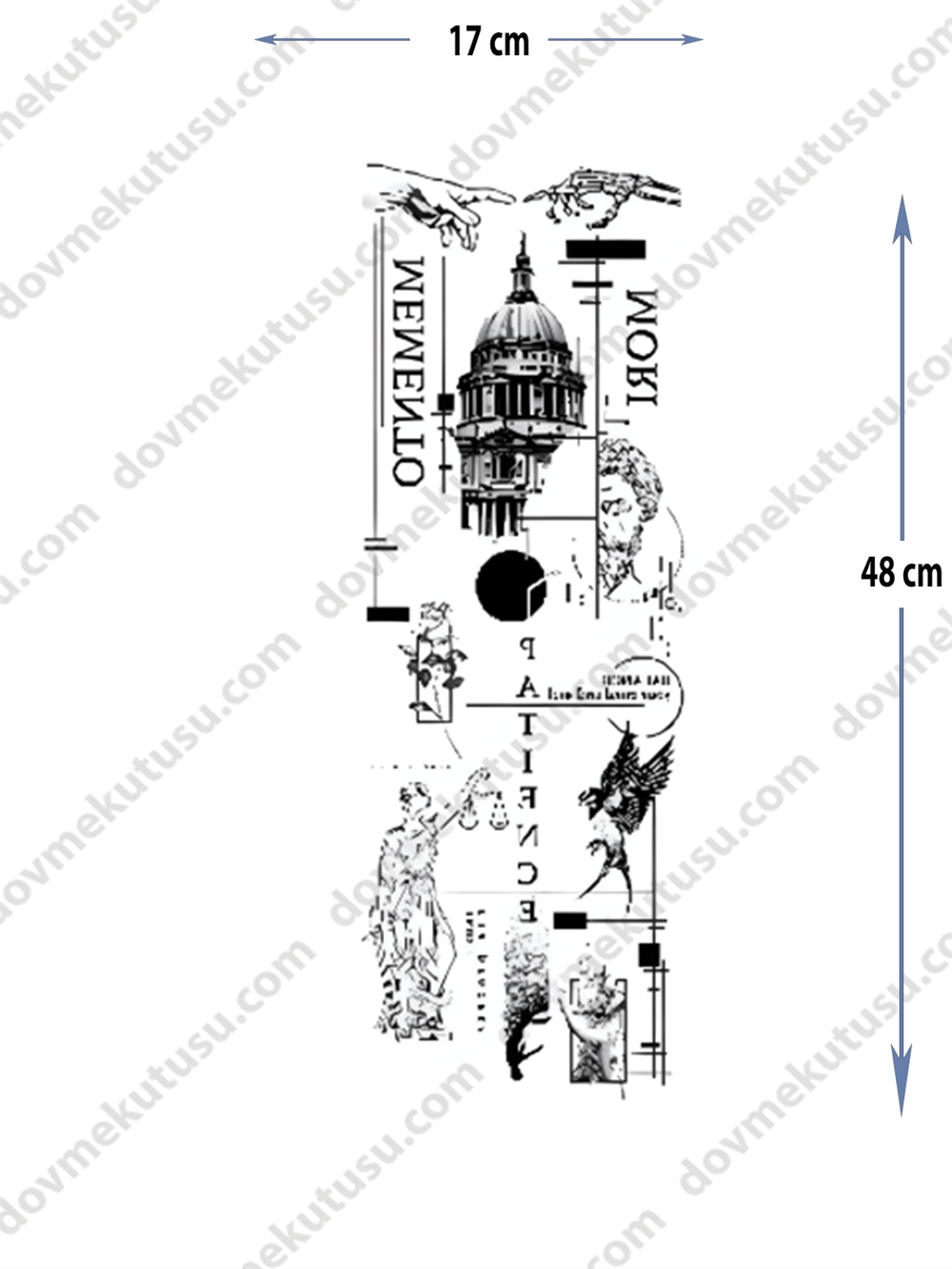 Geçici Kol Kaplama Dövme – Karışık Özel Tasarım ile Benzersiz Tarzınızı Yansıtan Yaratıcı ve Eşsiz Motifler