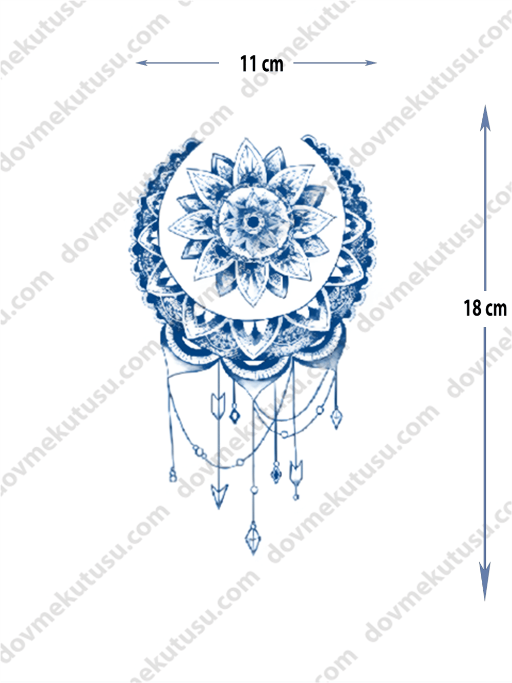 mandala figür yarı kalıcı ORTA BOY DÖVME 