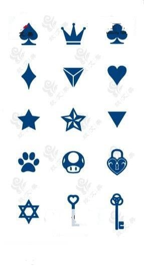 MİNİMAL PARMAK ÜSTÜ YARI KALICI DÖVME (TAÇ,MAÇA,YILDIZ 15 ADET)