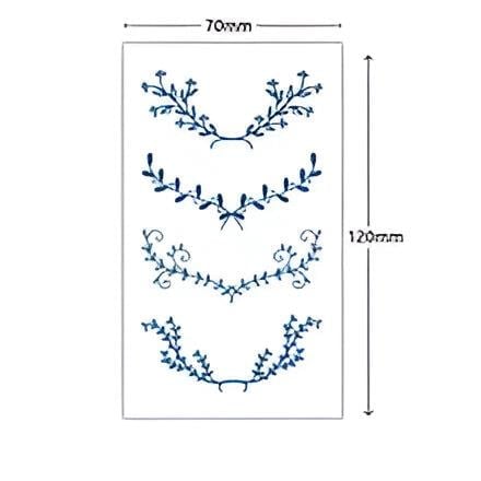 MİNİMAL PARMAK ÜSTÜ YARI KALICI DÖVME (ÇİÇEK 4 ADET)