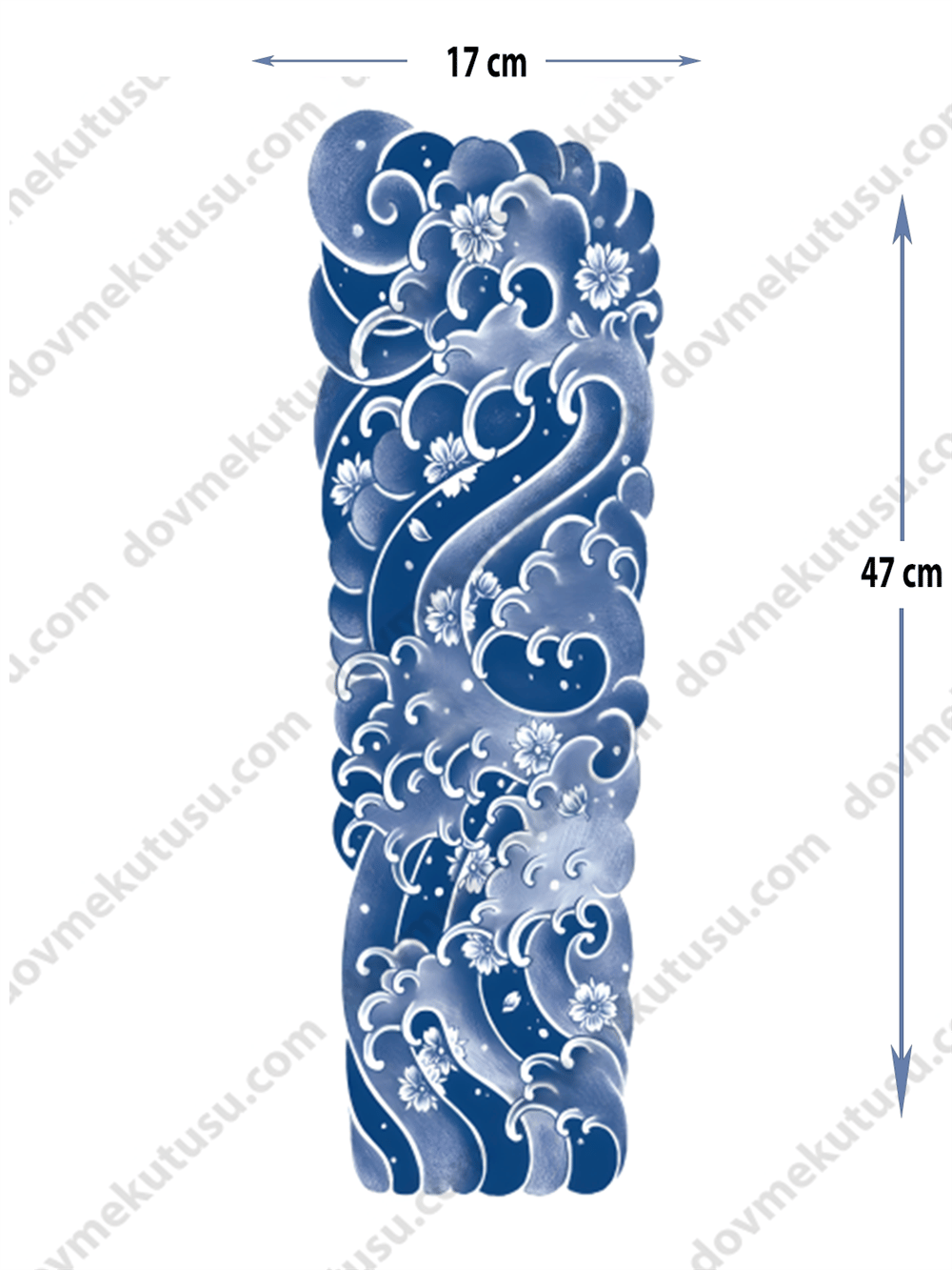 okyanus rüyası yarı kalıcı Kol Kaplamalı Dövme 