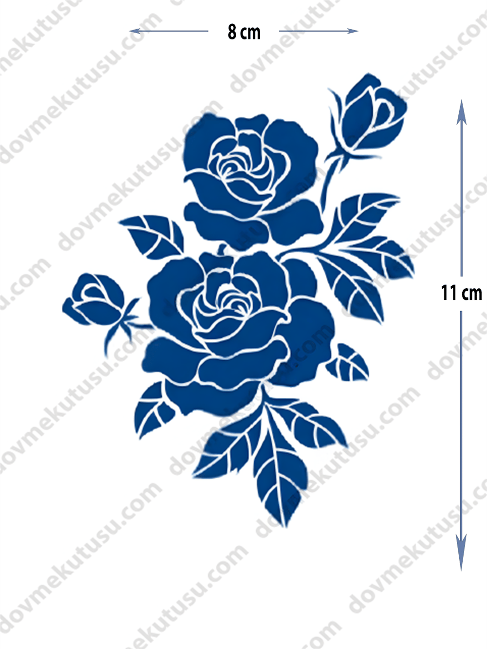 Yarı Kalıcı Gül Motifi Dövme – Aşk, Güzellik ve Tutkunun Sembolü!