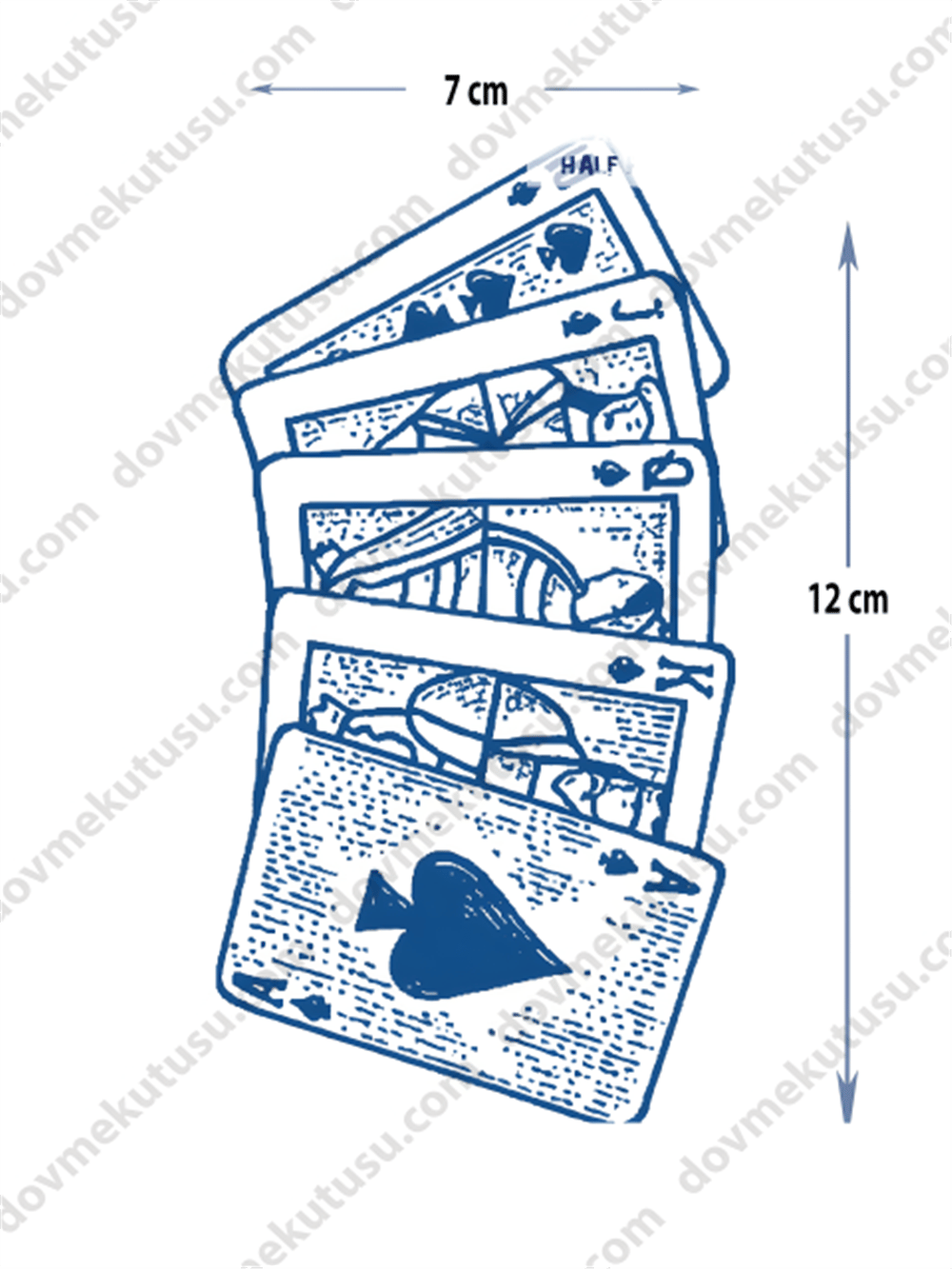 Yarı Kalıcı İskambil Kartları Motifi Dövme – Şans, Strateji ve Hayatın Oyununu Sembolize Edin