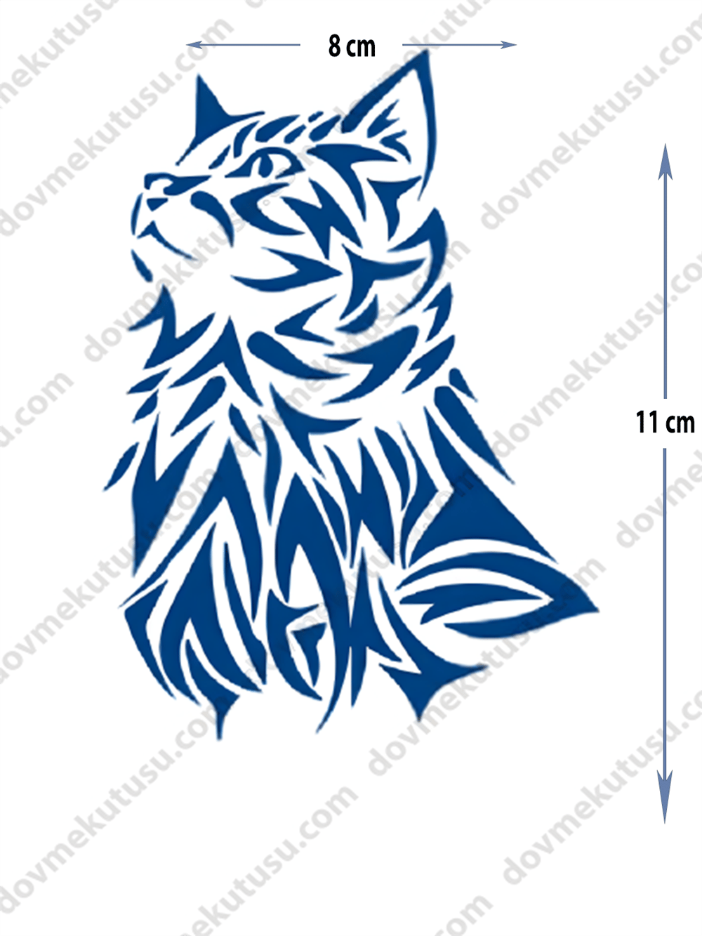 Yarı Kalıcı Kedi Motifi Dövme – Gizem, Bağımsızlık ve Zarafetin Sembolü!