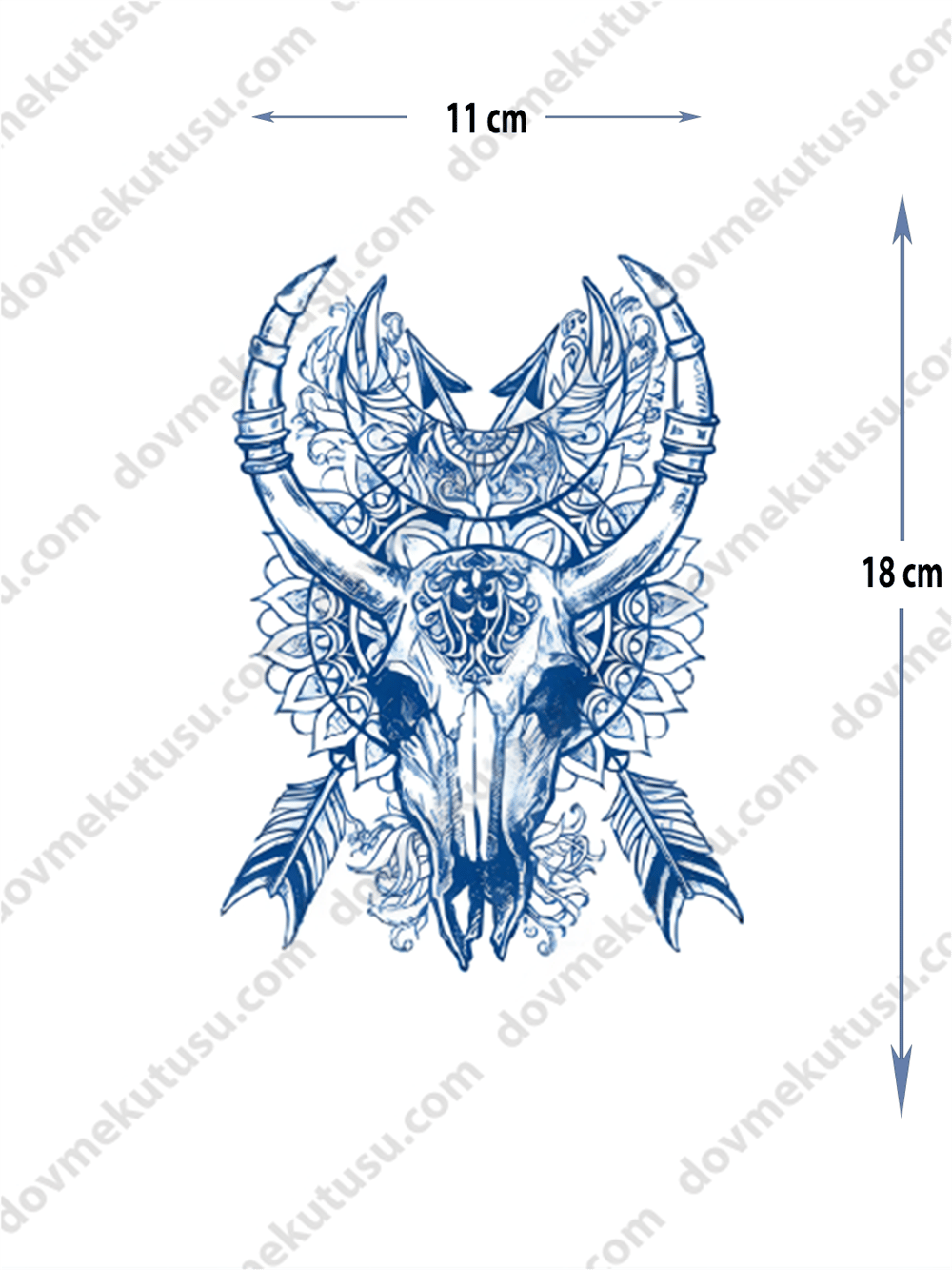 Yarı Kalıcı Orta Boy Melek Kanatları Dövme