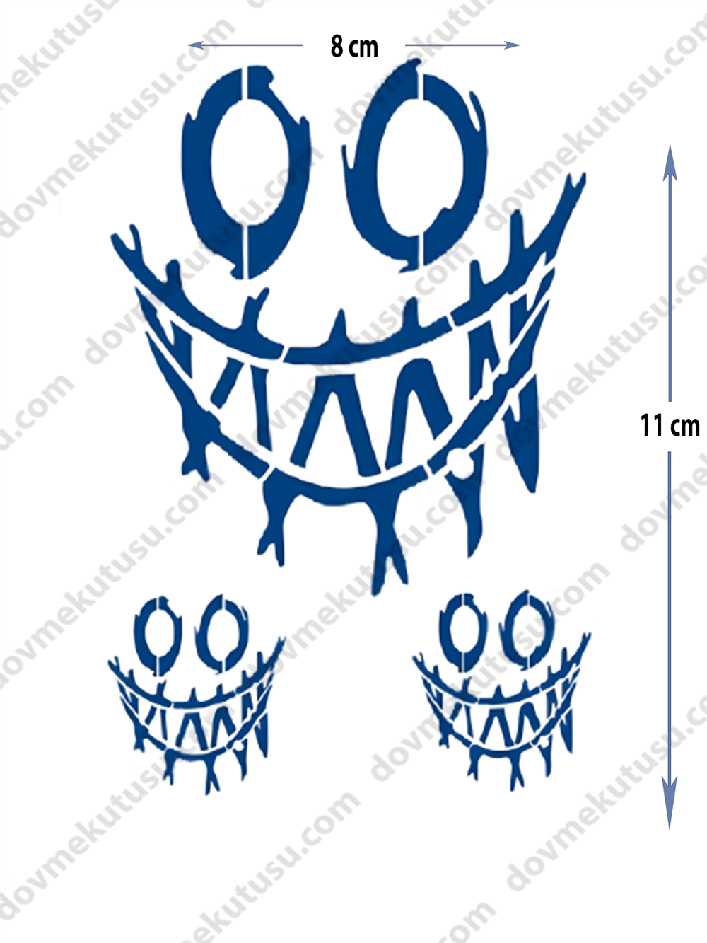 Yarı Kalıcı Smile (Gülen Yüz) Motifi Dövme – Pozitif Enerji ve Mutluluğun Sembolü!