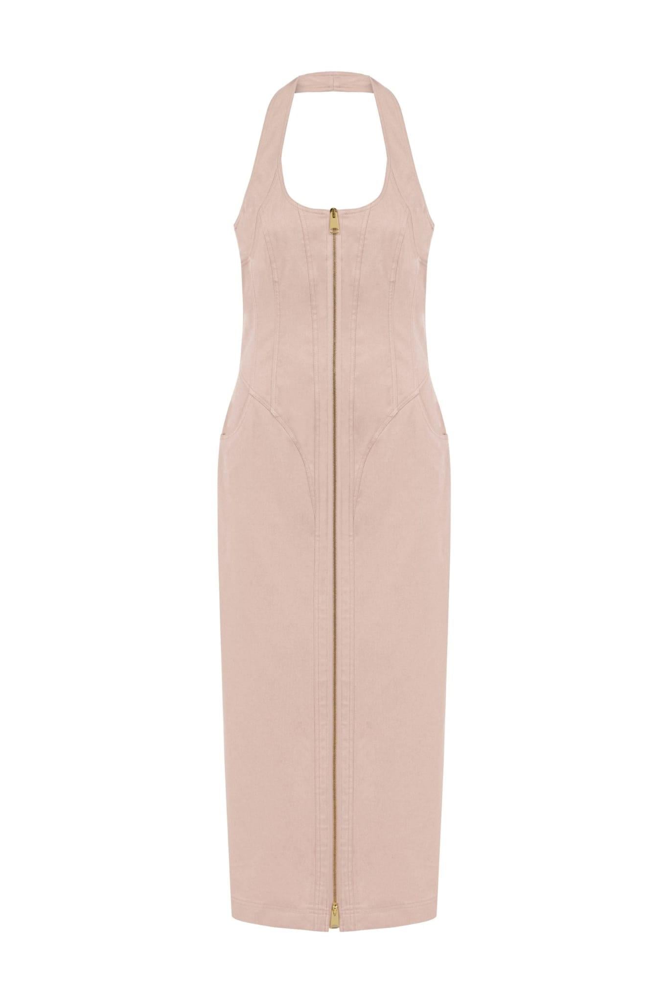 PELLY DRESS TOZ PEMBE