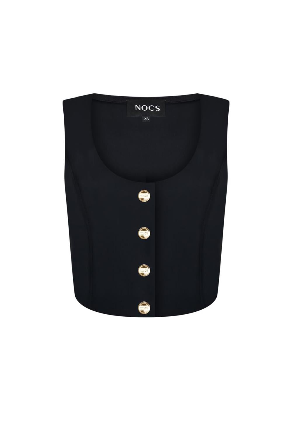 Sophia Top Yelek Siyah