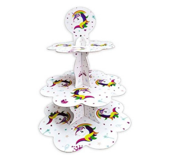 Beyaz Unicorn Kek Standı