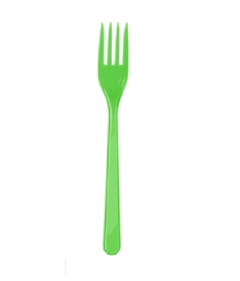 Çatal Plastik Yeşil 25 li