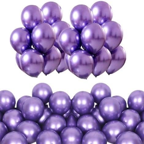 Krom Balon Mor 50 Adet