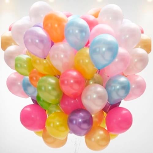 Metalik Uçan Balon Demeti 20 Adet / Teslimat Dahil