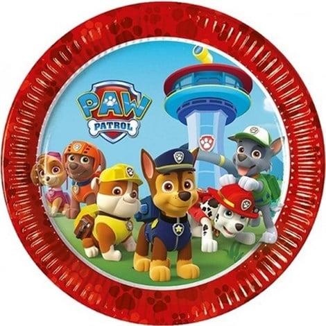 Paw Patrol Temalı Tabak 8 Adet