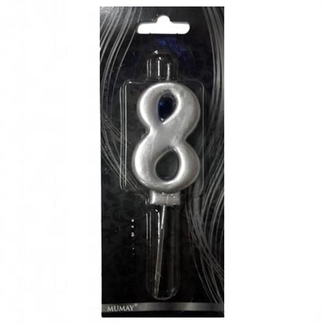 Rakam Mum 8 Gümüş