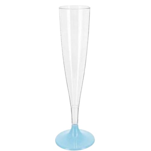 Şampanya Kadehi Bardak Plastik Mavi 120 ml 6'lı