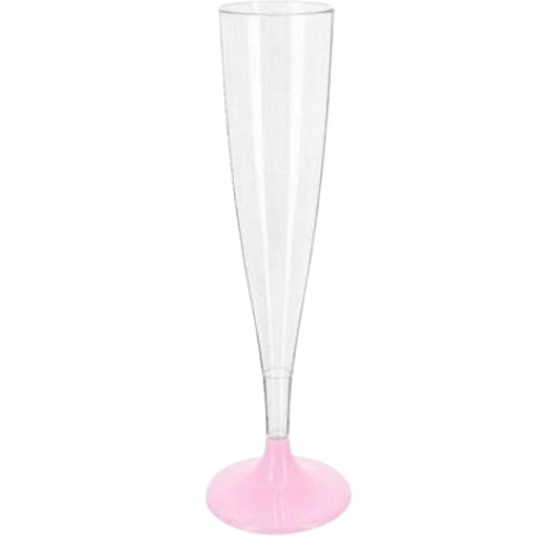 Şampanya Kadehi Bardak Plastik Pembe 120 ml 6'lı