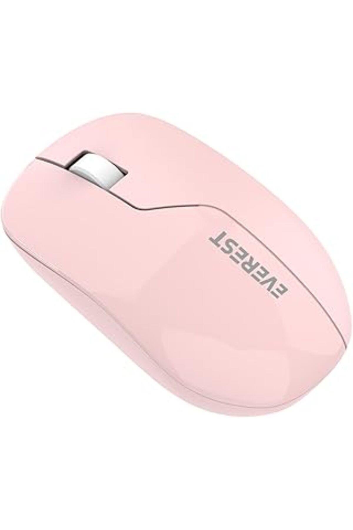 Smw-973 Pembe Usb 2.4Ghz Gölge Desenli Kablosuz Mouse (Pembe/Pembe)