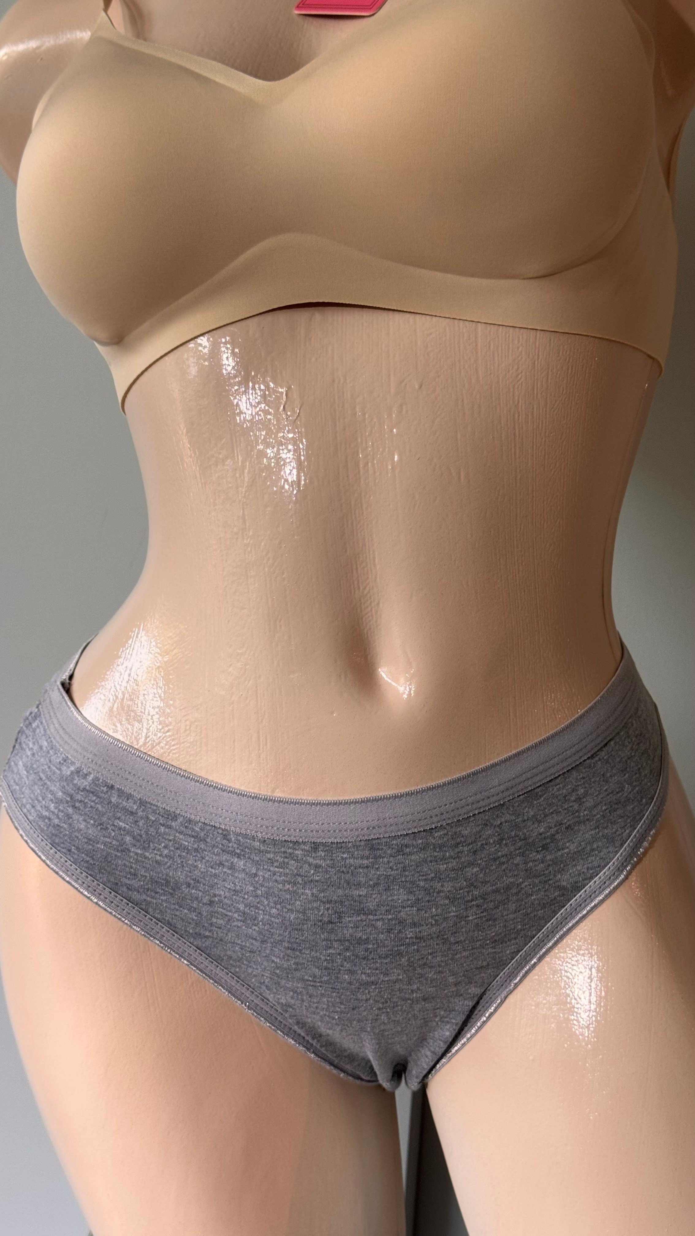 Tutku Kadın Pamuklu Bikini Külot - %100 Pamuk Günlük İç Giyim Gri