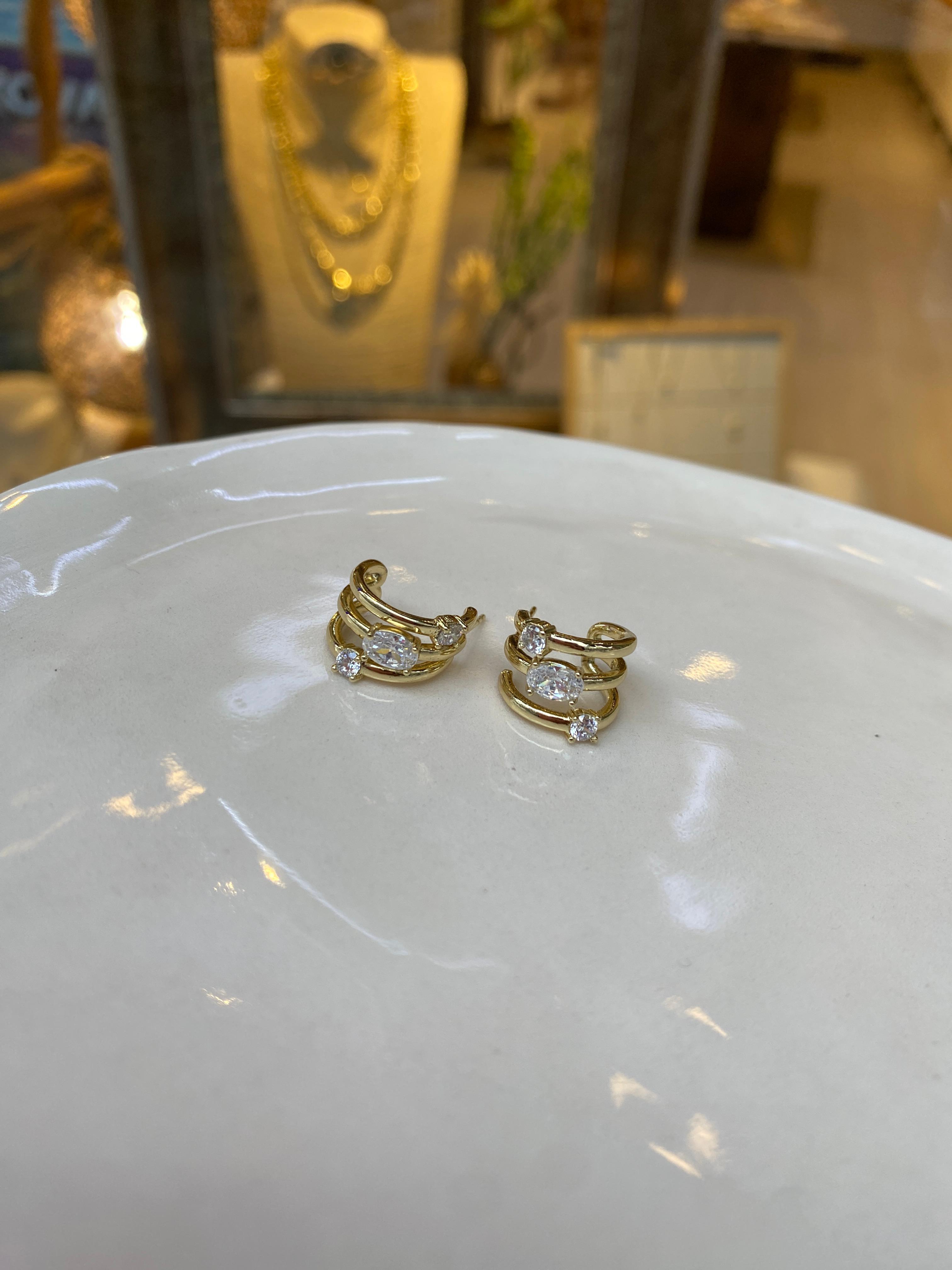 Gold 14 K Küpe 13
