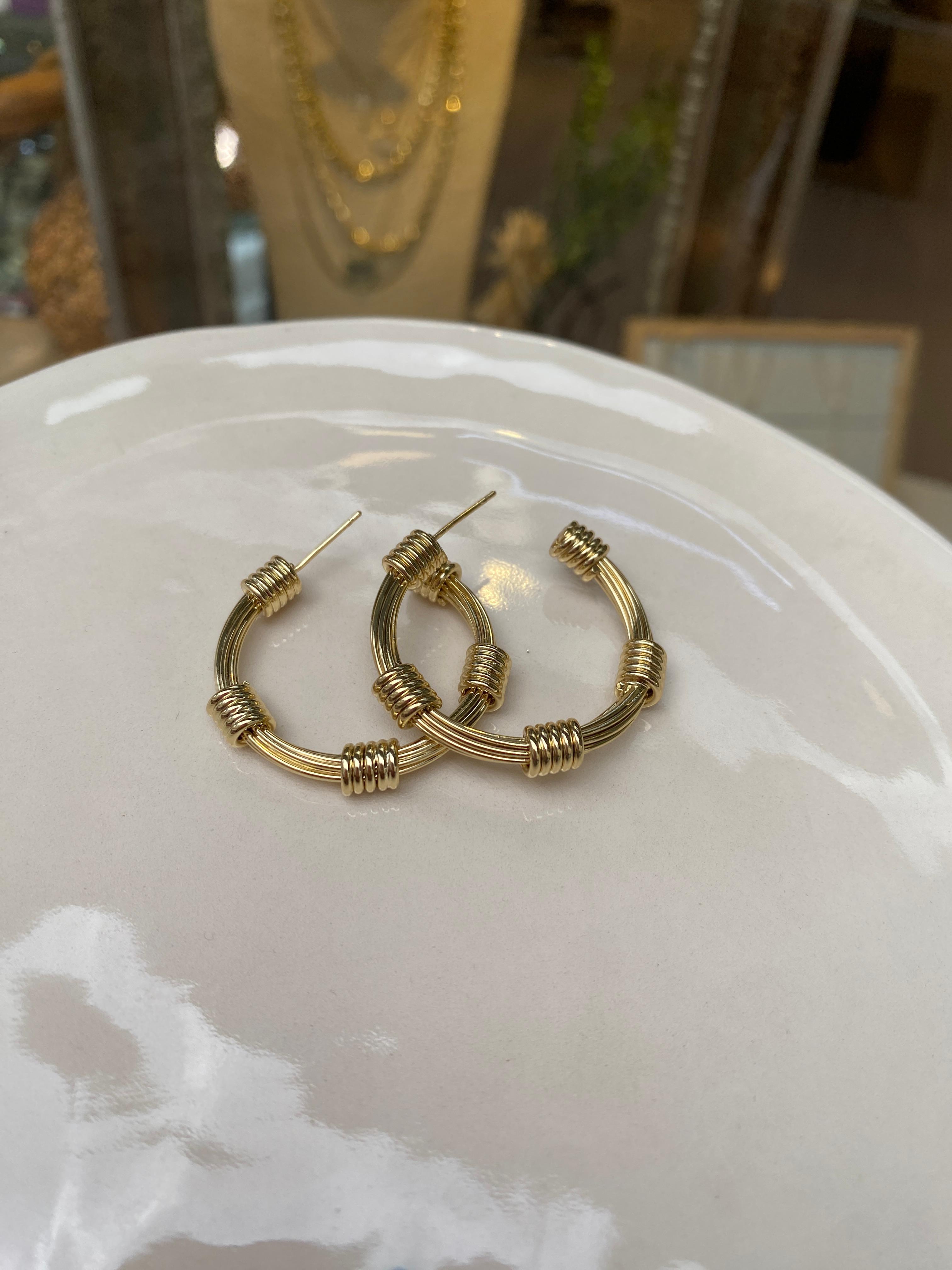 Gold 14 K Küpe 14