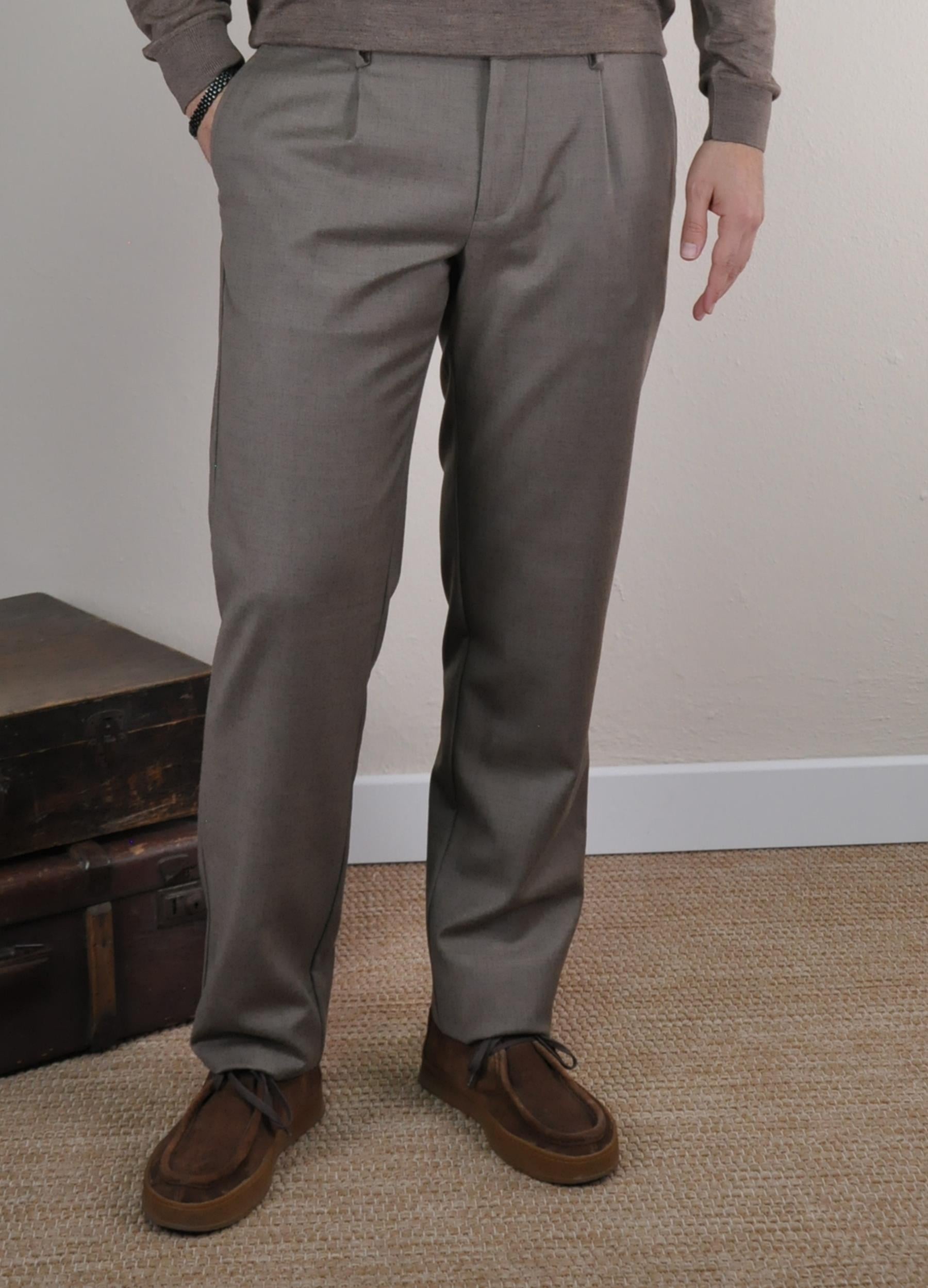 Gabbiacci Erkek İpli %100 Yün Jogger Pantolon U008220 KREM