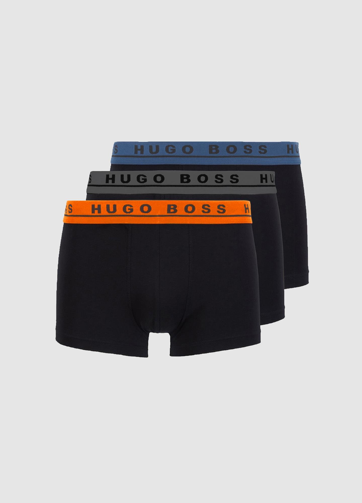 Hugo Boss Erkek 3lü Boxer 50325791 U005817 SIYAH