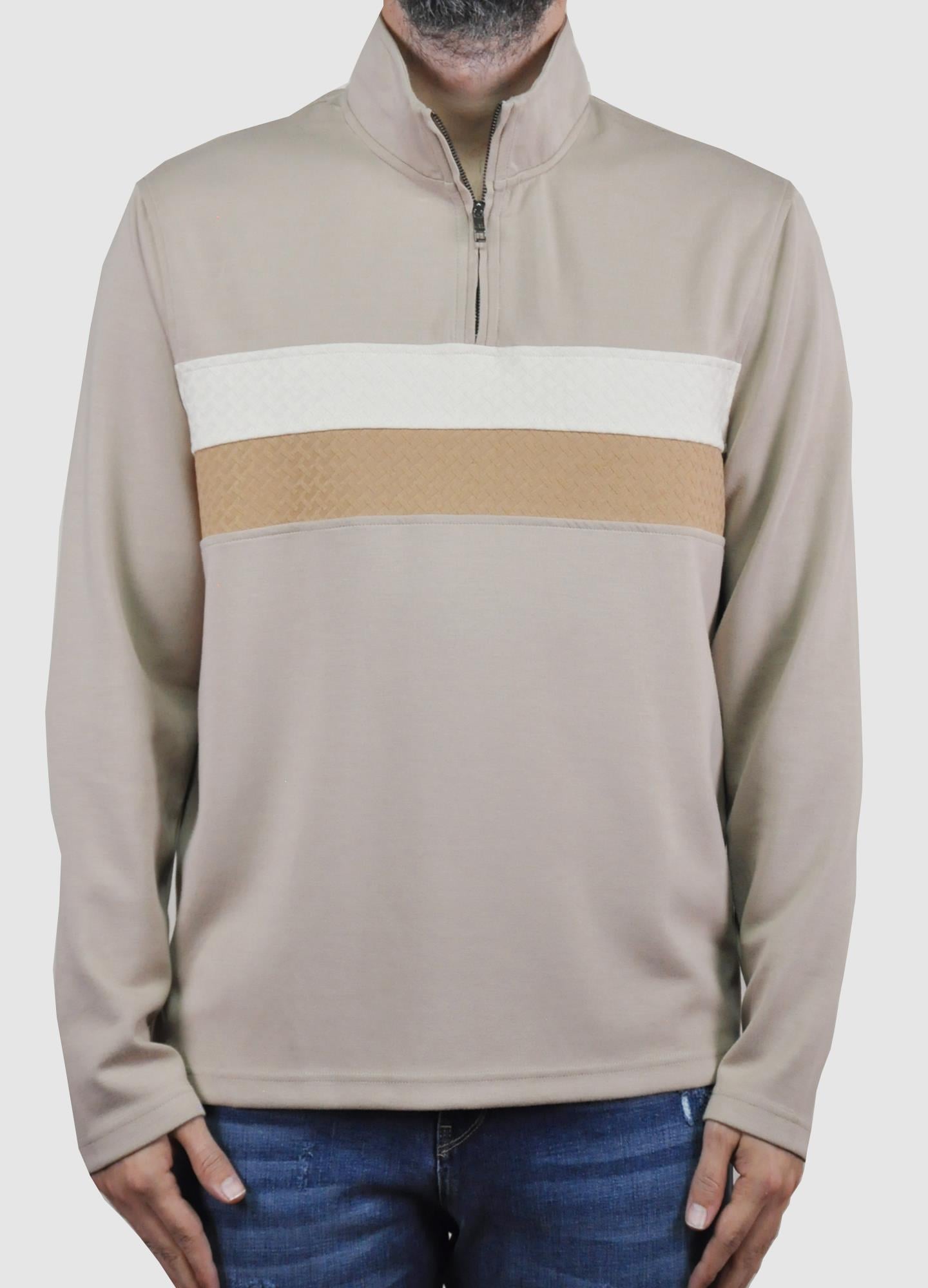 Td Bkr Erkek Fermuarlı Dik Yaka Soft Touch Sweatshirt U007864 RENKLI