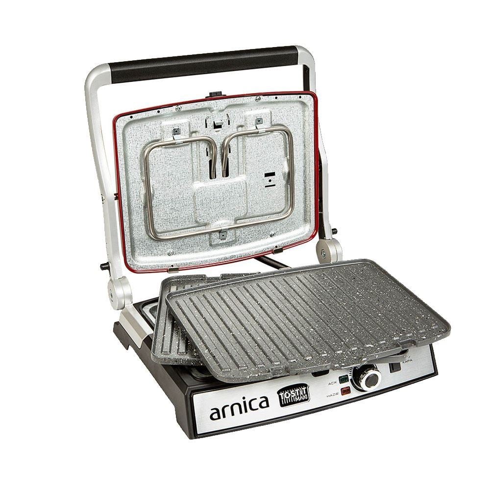 Arnica GH26243 Tostit Maxi Granit Tost Makinesi Kırmızı (Teşhir Ürünü)