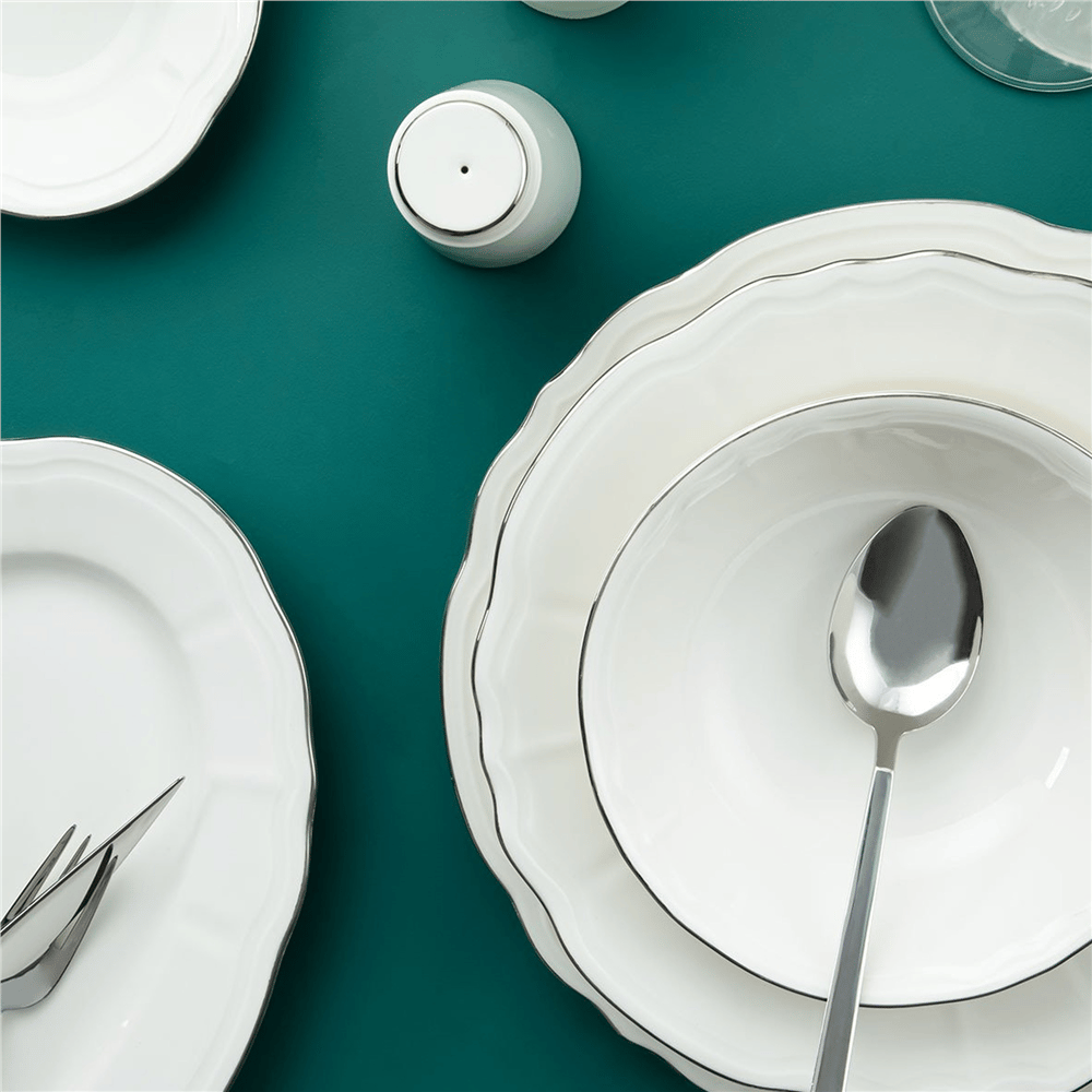 Aryıldız Tiffany Platin 30 Parça 6 Kişilik Yemek Takımı