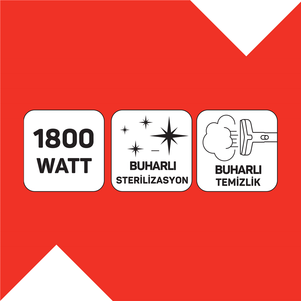 Arzum Hydrosteam Buharlı Temizleyici ve Leke Çıkarıcı Gri
