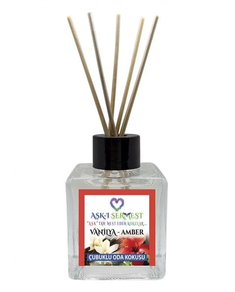Aşk-ı Sermest Toptan Kenzoo Çiçek Aromalı Bambu Çubuklu Oda Kokusu Reed Diffuser Ortam Kokusu Parfüm,  Küp Şişe,  200 mL, 3 Adet