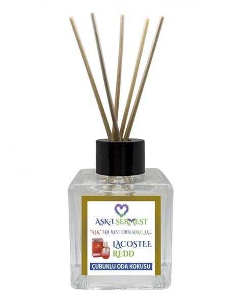 Aşk-ı Sermest Toptan Leylak Aromalı Bambu Çubuklu Oda Kokusu Reed Diffuser Ortam Kokusu Parfüm,  Küp Şişe,  200 mL, 3 Adet