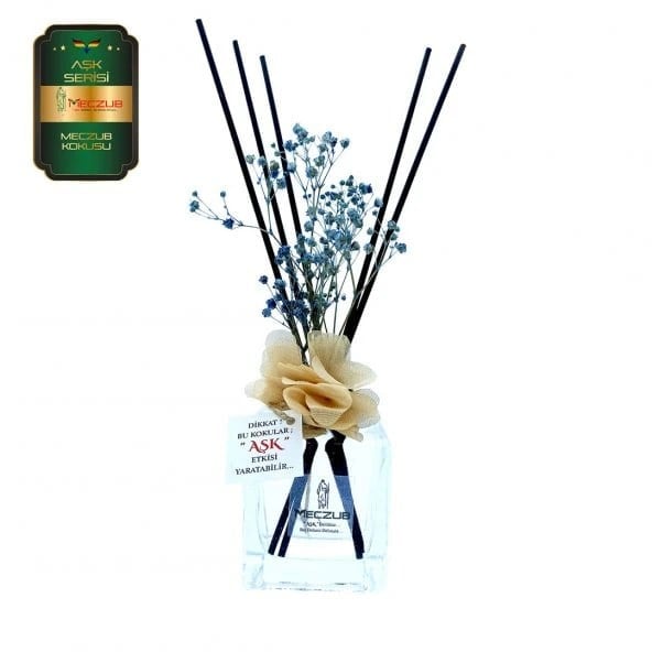 Aşk-ı Sermest Toptan Meczub Aşk Serisi Meczup Kokulu 5 x 120 ml küp Şişe Bambu Çubuklu Ortam Kokusu Reed Diffuser Oda Kokusu