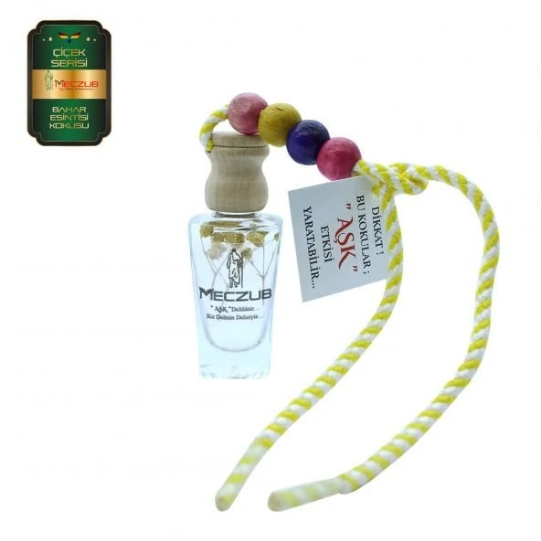 Aşk-ı Sermest Toptan Meczub Çiçek Serisi Bahar Esintisi Kokulu 10 x 12 ml Heybet Şişe Oto Kokusu