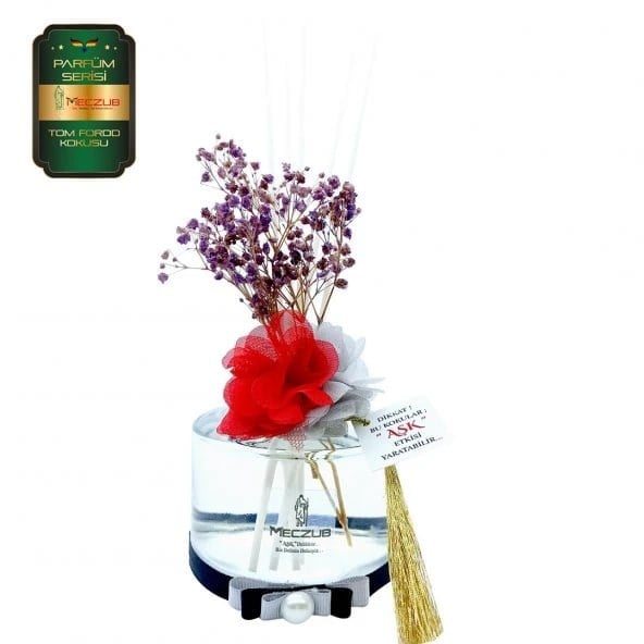 Aşk-ı Sermest Toptan Meczub Parfüm Serisi Tomm Fordd Kokulu 10 x 200 ml Silindir Şişe Bambu Çubuklu Ortam Kokusu Reed Diffuser Oda Kokusu