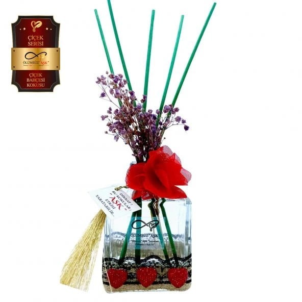 Aşk-ı Sermest Toptan Ölümsüz Aşk Çiçek Serisi Çiçek Bahçesi Kokulu 10 x 200 ml küp Şişe Bambu Çubuklu Ortam Kokusu Reed Diffuser Oda Kokusu