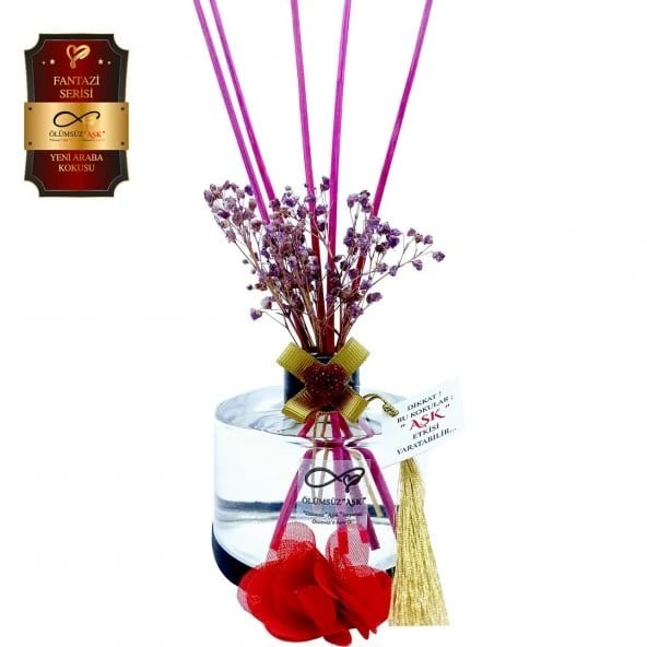 Aşk-ı Sermest Toptan Ölümsüz Aşk Fantazi Serisi Yeni Araba Kokusu 10 x 200 ml Silindir Şişe Bambu Çubuklu Ortam Kokusu Reed Diffuser Oda Kokusu