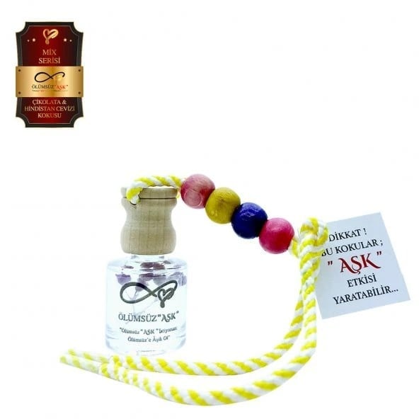 Aşk-ı Sermest Toptan Ölümsüz Aşk Mix Serisi Çikolata & Hindistan Cevizi Kokulu 10 x 8 ml Silindir Şişe Oto Kokusu