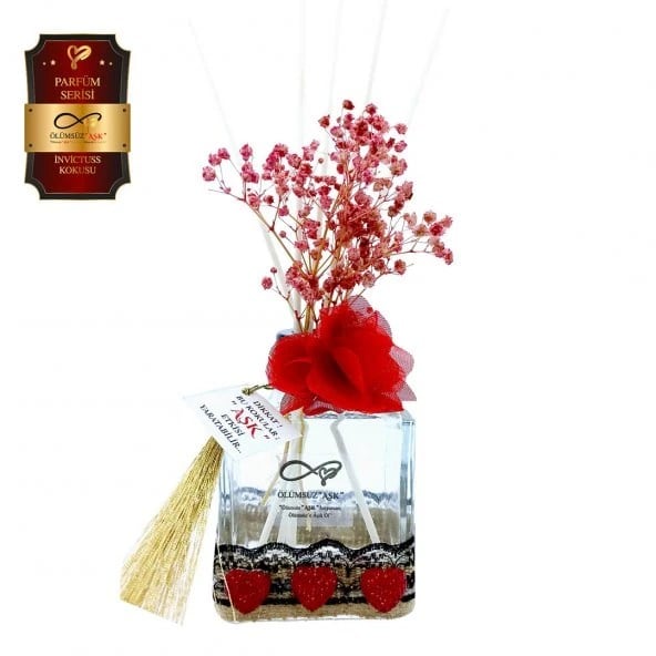 Aşk-ı Sermest Toptan Ölümsüz Aşk Parfüm Serisi İnvictuss Kokulu 3 x 200 ml küp Şişe Bambu Çubuklu Ortam Kokusu Reed Diffuser Oda Kokusu