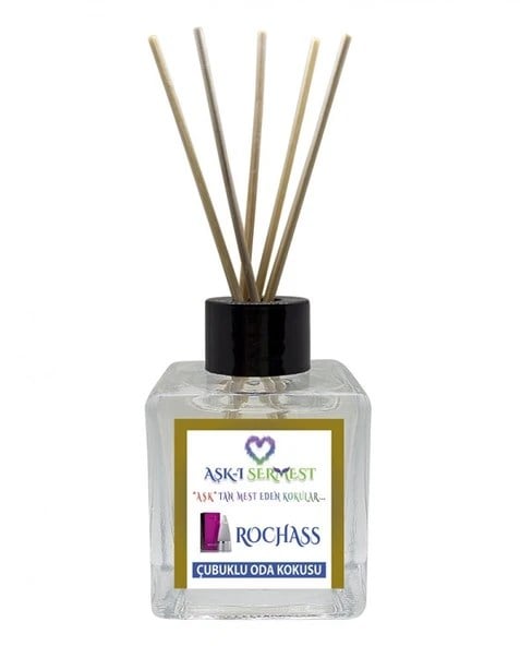 Aşk-ı Sermest Toptan Tarçın Aromalı Bambu Çubuklu Oda Kokusu Reed Diffuser Ortam Kokusu Parfüm,  Küp Şişe,  120 mL, 3 Adet