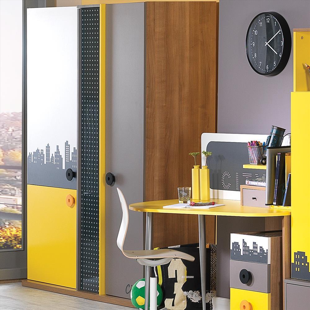 City 3 Kapılı Gardırop