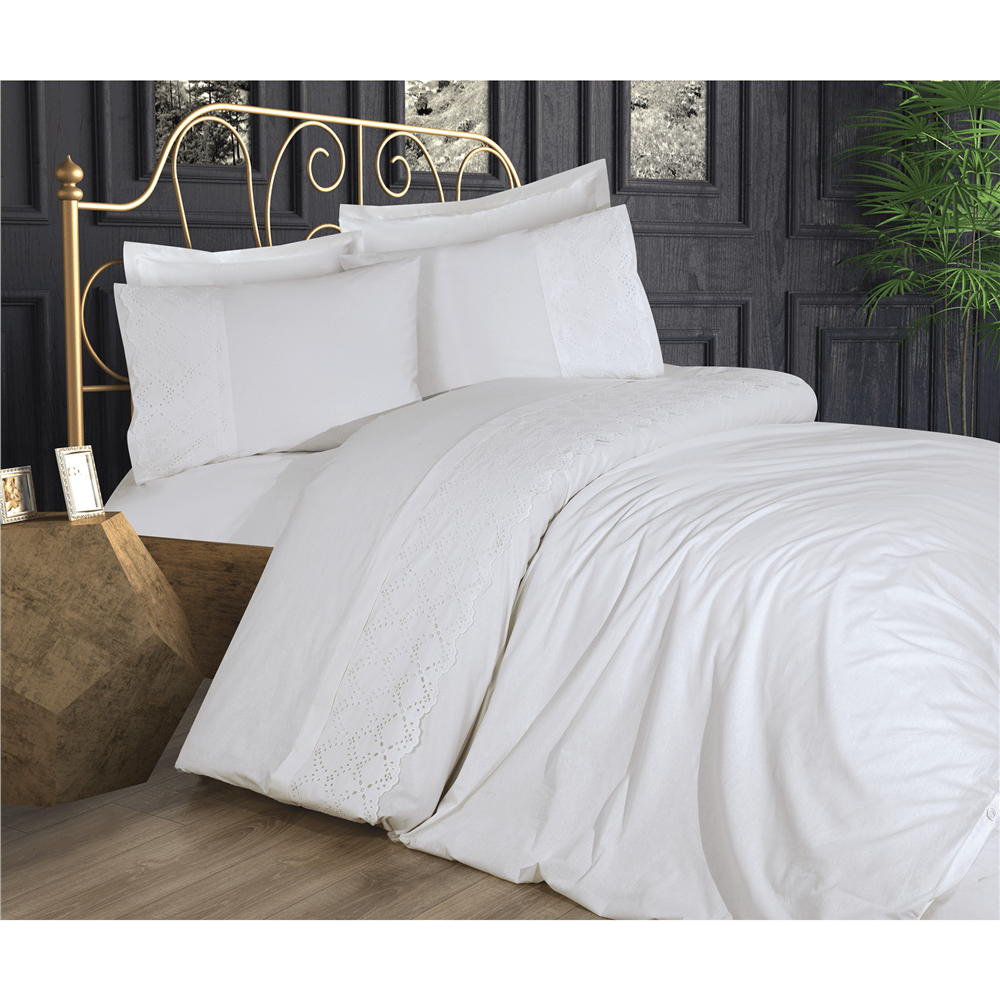 Cotton House Tanya Fistolu Çift Kişilik Nevresim Takımı