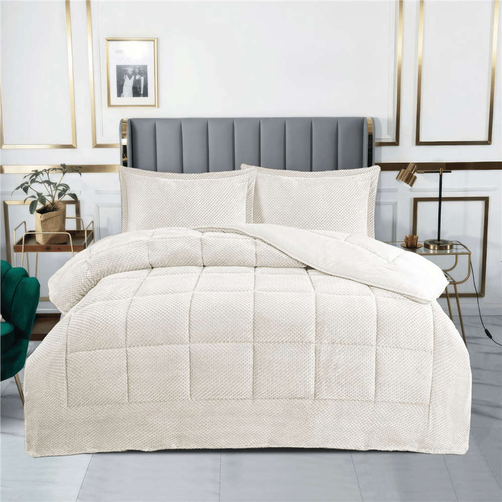 Dainty Home Carmen Çift Kişilik Bej Yatak Örtüsü