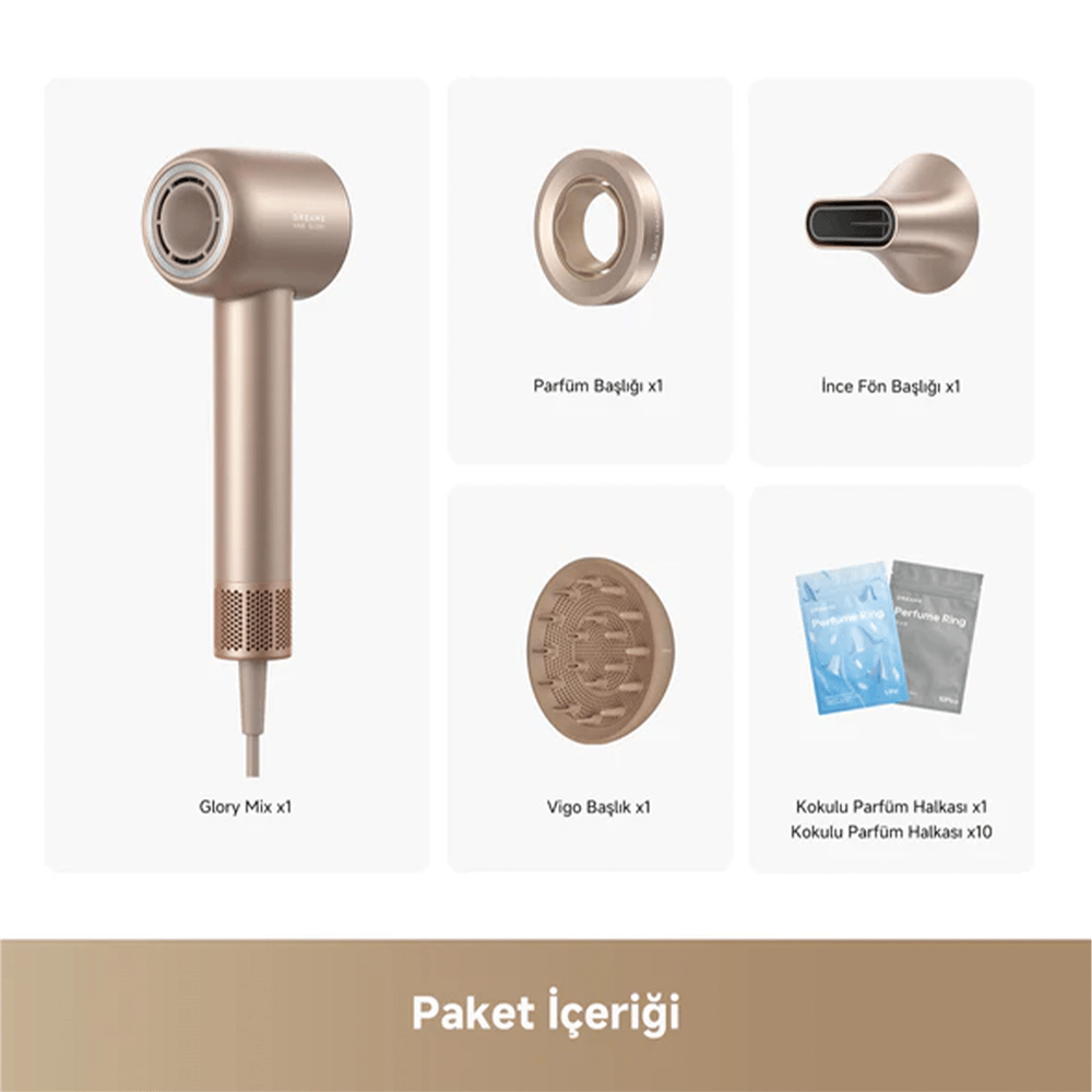 Dreame Glory Mix Gold Saç Kurutma Makinesi Golden
