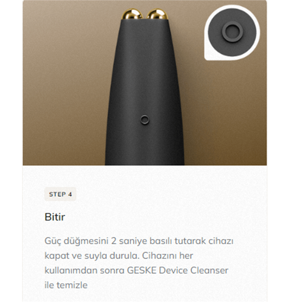 Geske Mikro Akım Yüz Germe Kalemi Siyah